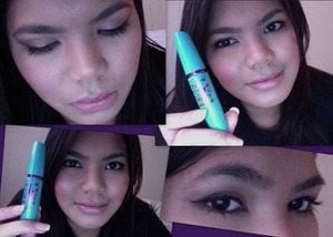 Just a collage of how this mascara looks on me
