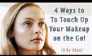 4 Ways to Touch Up Your Makeup on the Go! (Oily Skin)
