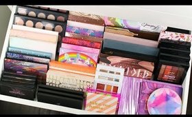 EYESHADOW PALETTE DECLUTTER 2018! PART 1