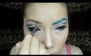 Blue Glitter Eyebrows - Lemon Make-Up Artist
