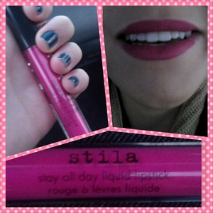 stilla stay all day liquid lipstick. in the colour Fiore