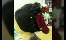 South Indian Bridal Hairdo