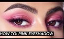 HOW TO: Pink Eyeshadow + Red Lip | Hindash