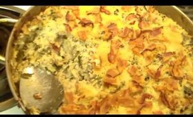 Creamy Mushroom Bacon Turkey Casserole