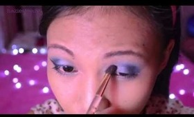 4th of July Smokey Blue Eye Makeup Tutorial