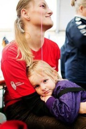 Participating in the 2010 DHL Walk in Aarhus, Denmark with my lovely daughter. :D She didn't walk, but rode on my back for almost the entire 6 km, and slept for the last 1,5 km :)