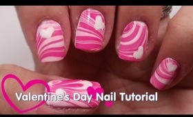 ♥Nail Tutorial | Valentine's Day Matte Marble♥