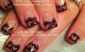 "FRIDAY IM IN LOVE" nail art collaboration details! robin moses valentines day nail art tutorial 581