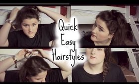 Quick, Easy, No Heat, Hairstyles For Short To Medium Hair