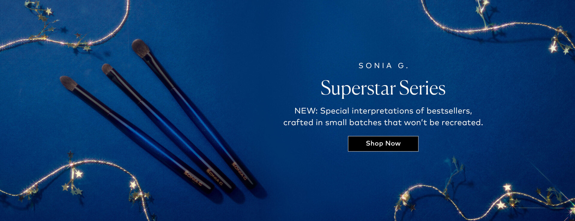 The Superstar series turns customer feedback, past prototypes, and favorite Sonia G. shapes into limited-edition brushes made just once. Shop them now on Beautylish.com