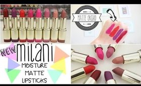 NEW Milani Matte Lipsticks Review + Swatches