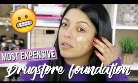 MOST EXPENSIVE DRUGSTORE FOUNDATION REVIEW + FIRST IMPRESSIONS | REVLON INSTA FILTER FOUNDATION