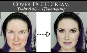 Cover FX CC Cream Tutorial + Giveaway