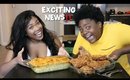 FRIED CHICKEN + MAC & CHEESE MUKBANG