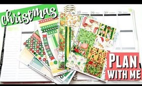 Christmas Holiday Plan With Me using Erin Condren Life Planner Holiday PWM weekly spread