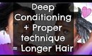 Best Method to Deep Condition Natural Hair for Longer 4c, 4b, 4a Hair Tutorial