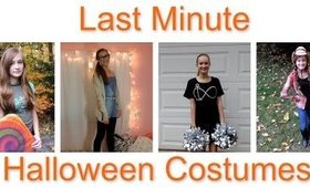 4 Quick and Easy Last Minute Halloween Costumes!