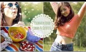 Picnic / healthy food ideas& Outfits (: