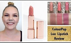 ColourPop Creme Lux & Matte Lux Lipstick Review