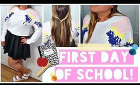 Getting Ready: First Day of School Hair, Makeup, & Outfit!