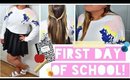 Getting Ready: First Day of School Hair, Makeup, & Outfit!