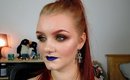 Technopagan- Blue Lips & Gold Eyes | Phee's Makeup Tips