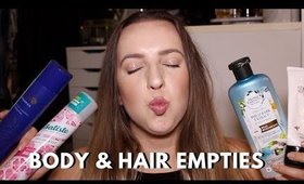 AUGUST 2019 EMPTIES 🗑️ HAIR CARE & BODY CARE PRODUCTS I USED UP