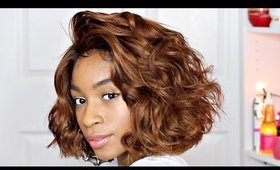 Wand Curls on Short Hair► Honey Blonde Bob Wig