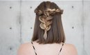 Mid Length Rope Braid Hairstyle