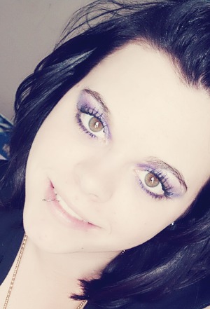 purple goes well with brown eyes and is my favorite color
