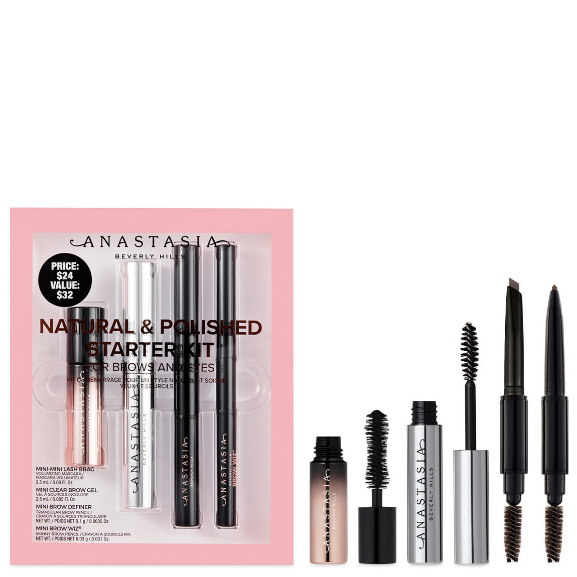 Anastasia Beverly Hills Natural + Polished Starter Kit Medium Brown alternative view 1.