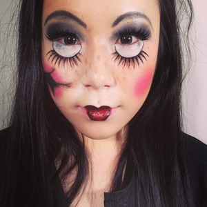 Doll makeup done on the gorgeous Jemma Kim 