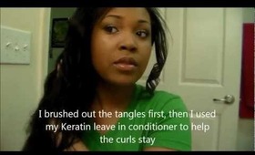 How I style my Brazilian loose curls!!!