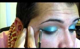 Shimmery Sultry Turquoise-y Look