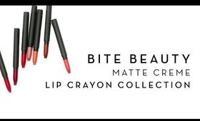 Bite Beauty Matte Crème Lip Crayon Collection + Lip Swatches