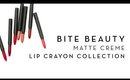 Bite Beauty Matte Crème Lip Crayon Collection + Lip Swatches