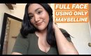 FULL FACE USING ONLY MAYBELLINE MAKEUP - EASY EVERYDAY LOOK