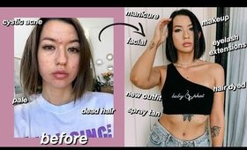 $1000 Glow Up Transformation... and my first spray tan