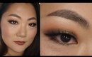 FOUNDATION ROUTINE (BAKING) AND WARM TONES AND GREEN FALL MAKEUP TUTORIAL FEAT. MAKEUP GEEK