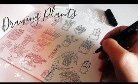🌿Plants Everywhere! 🌿- disegno piante per rilassarmi // La mia Quarantena! #myquarantine