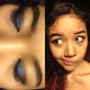 The blue eyeshadow in the centre is MakeOver loose eyeshadow - it's very pigmented, soo gorgeous! 