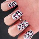 Holographic Pink Leopard Print