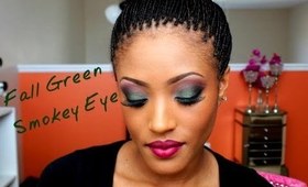 Fall Makeup- Green Smokey Eye