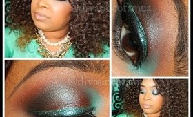 TYMETHEINFAMOUS Inspired look!!! Aqua Smoke Feat.Blue Brown Pigment