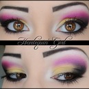 Harlequin' Girl Makeup Artist