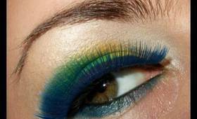 Brazil FIFA World Cup Inspired make up look