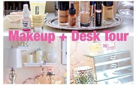 My makeup vanity + desk tour