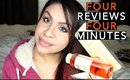 4 Reviews In 4 Minutes | Pixi Glow Tonic, Makeup Revolution, Botanics & Organic Surge | TheRaviOsahn