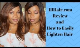 Lightening My New Hair from HiHair.com
