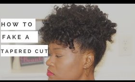 How to Fake a Tapered Cut on Natural Hair